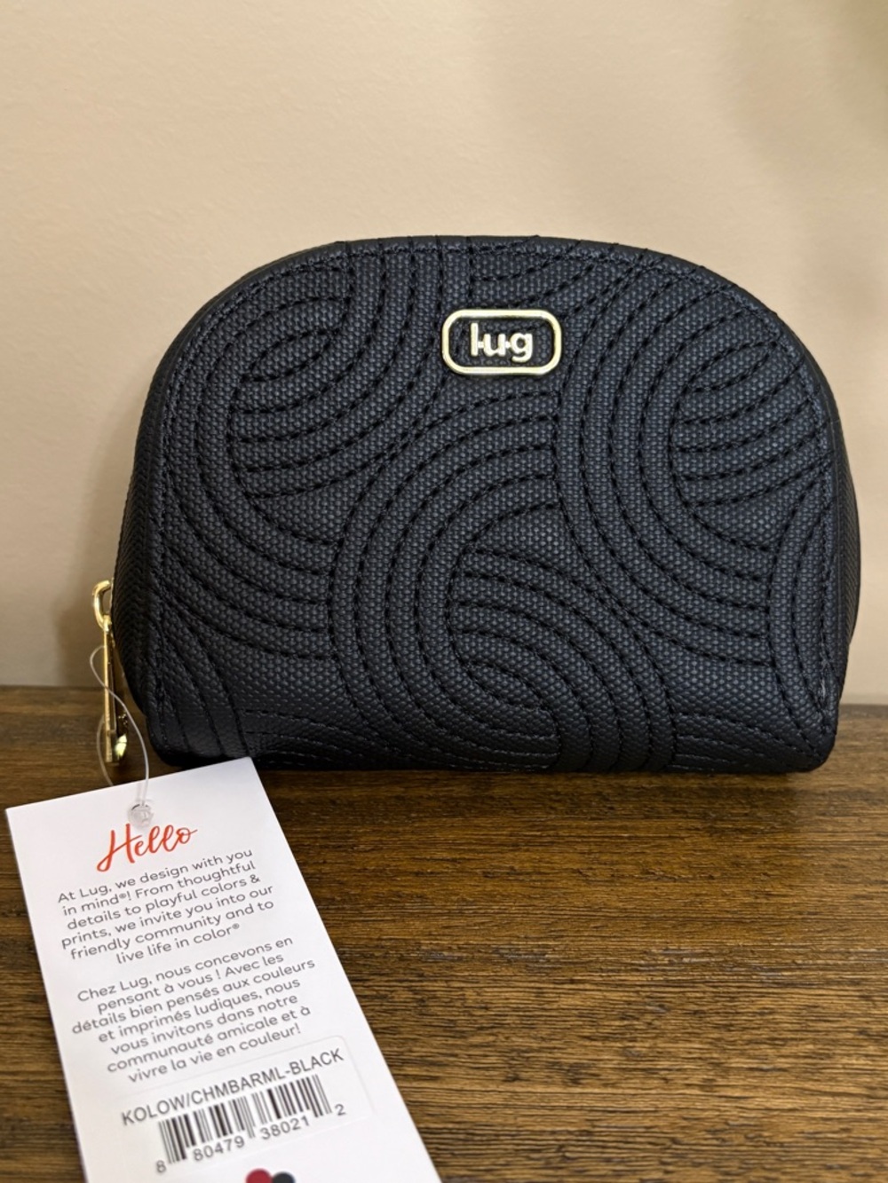 LUG Kolo Mini Jewelry Matte Luxe VL Pouch with Charm Bar. NWT